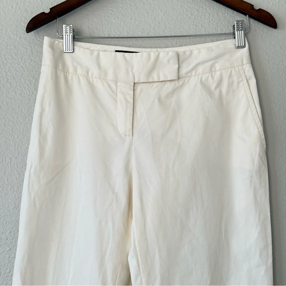 Loro Piana Women’s Philadelphia Straight‎ leg Cotton Silk Trouser pants 42 / 6